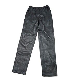 Vintage WORTH Woman's Genuine Leather Pants, Size 8